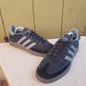 Adidas Handball Spezial shoes trainers Cordura black grey gum - mens US 9